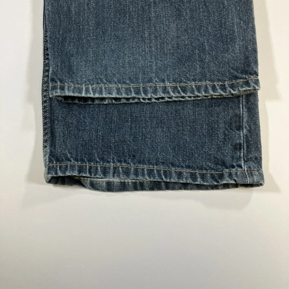 Levi's 559 Jeans Mens 46x32 Relaxed Straight Dark Wash Blue Denim Red Tab